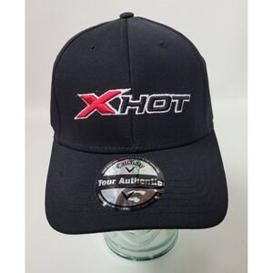 NWT Callaway XHot Tour Authentic Black‎ Adjustable Strapback Golf Hat Cap